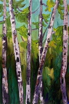 731 Summers End of Birches
Oil on Canvas
30" x 20"