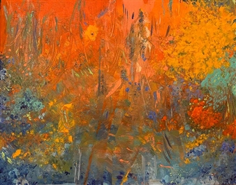 Les Bois  (The Woods)
Oil on Canvas
11" x 14"