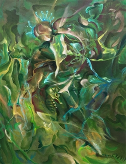 Hippocompe
Oil on Canvas
30" x 24"