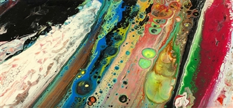 Nebula
Acrylic & Mixed Media on Canvas
12" x 24"
