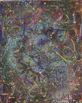 Snake Nebula
Mixed Media on Canvas
20" x 16"