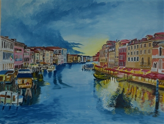 Venice
Acrylic & Oil on Canvas
31.5" x 39.5"
