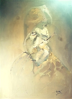 Man in the Mirror  (Anchor of Fog)
Oil on Canvas
48" x 36"