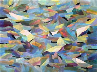 Delight is as the Flight
Collage on Canvas
30" x 40"