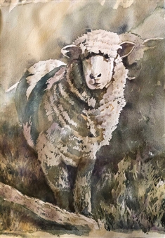The Sheep
Watercolor & Pastel on Paper
24" x 18"