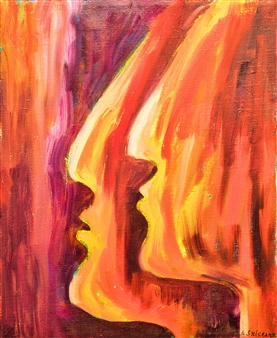 Profiles of a Couple
Acrylic on Canvas
17" x 13.5"