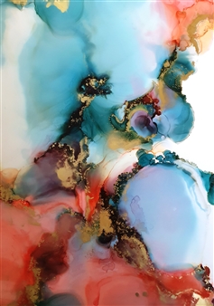 Take it Step by Step
Alcohol Ink on Yupo
39.5" x 27.5"