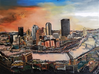 Pittsburgh City Skyline
Oil on Canvas
30" x 40"