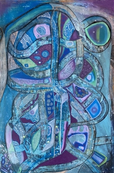 Chantilly Lace
Acrylic, Ink & Oil Pastel on Canvas
36" x 24"