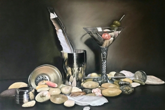 Martini on the Rocks
Pastels & Pencils on Paper
23" x 31"