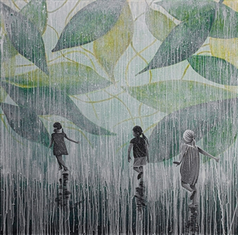 A Hard Rains Gonna Fall
Acrylic on Canvas
43.5" x 43.5"