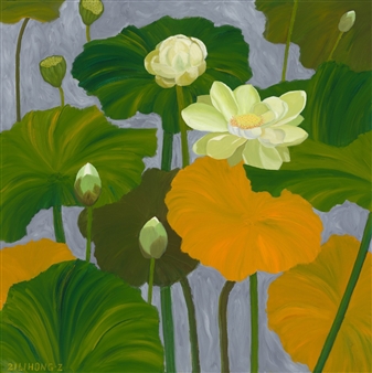 The Lotus Series No. 22
Oil on Canvas
40" x 40"