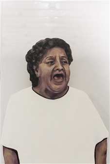 Madre Gritando
Oil on Acrylic Panel
14.5" x 10.5" x 2.5"