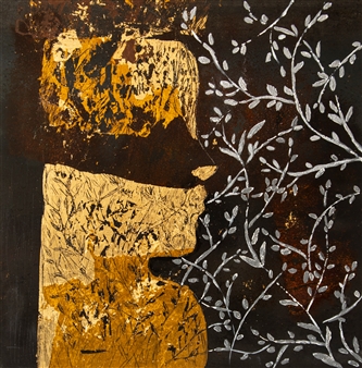 Roots 2
Gold Leaf and Mixed Media on treated Black Iron
16" x 16"