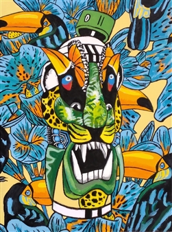 Panther Boruca Spraycan
Acrylic on Canvas
16" x 12"