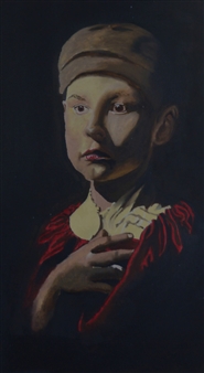 Portrait of a Child
Acrylic & Oil Pastel on Canvas
23.5" x 15.5"
