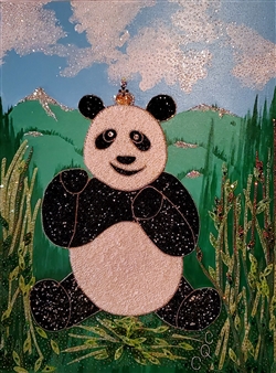 Princely Panda
Mixed Media on Canvas
48" x 36"