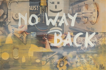 No Way Back
Acrylic & Collage on Canvas
16" x 23.5"