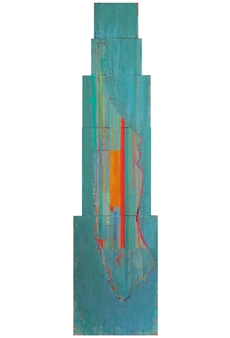 City of Glass 19 –  (Park Avenue)
Oil on Canvas
79" x 20"