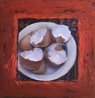 Red Nest
Oil on Board
12" x 12"