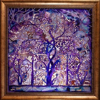 Amethyst Tree of Life
Oil & Mixed Media on Wood Panel
36" x 36"