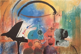 Concert with 'Cellist
Lithograph
24" x 36"