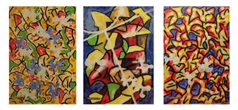 Butterflies_02, 1987-2015
Dispersion & Gouache on Paper
39.5" x 82.5"