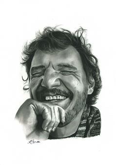 Sharing A Smile
Charcoal Pencil  A3
16.5" x 12"