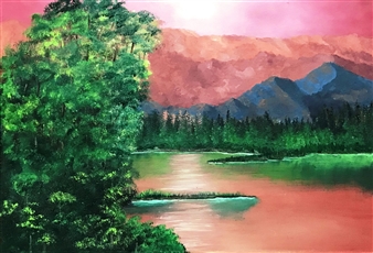 Sunset
Oil on Canvas
10" x 15"