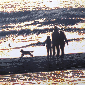 Very Bright & Very Breezy - Beach Walk
Acrylic on Canvas
40" x 40"