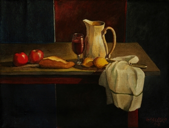 Jarra y Paño
Oil on Canvas
23.5" x 31.5"