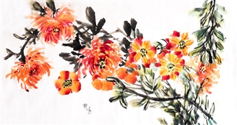 Conjunto Floral
Watercolor & Ink on Paper
17.5" x 26"