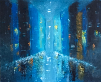 Night in the City
Acrylic on Canvas
50" x 61"