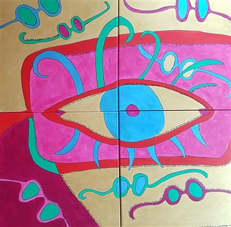 Another Eye
Acrylic & Ink on Canvas
39.5" x 39.5"