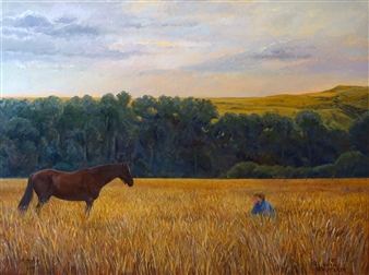 The Horse Whisperer
Oil on Canvas
47.5" x 63"