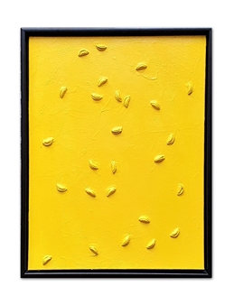 Monochrome Yellow
Bottle Caps & Acrylic on Canvas
31.5" x 23.5"
