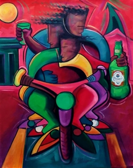 Fiestando en la Manana
Oil on Canvas
30" x 24"