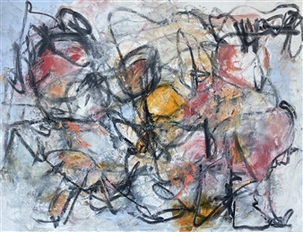 Untitled  (#5)
Oil and oil stick on canvas
30" x 40"