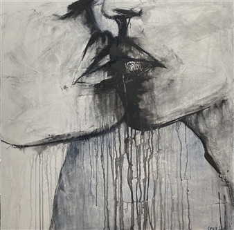 Attachment
Acrylic & Charcoal on Canvas
36" x 36"