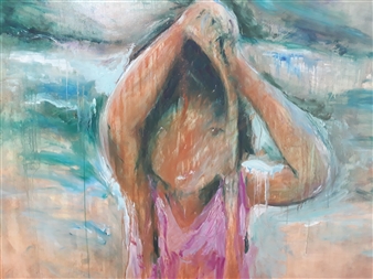 The Poor Girl
Oil on Canvas
71" x 71"