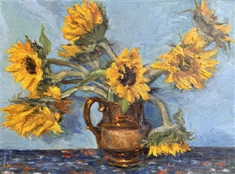Sunflowers
Oil on Canvas
12" x 16"