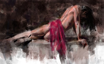 Draped in Red
Digital Painting on Canvas
14" x 8.5"