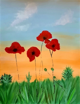 Poppy
Acrylic on Paper
64" x 50"