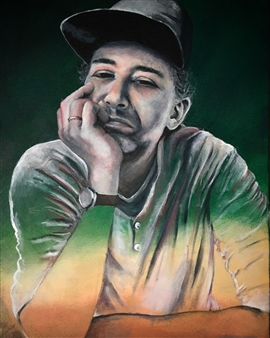 Jay Looking at Me
Acrylic on Canvas
24" x 18"
